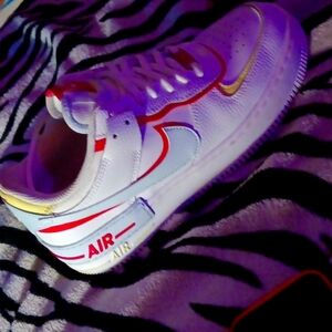 Brand new Nike Air force 1 white, pink,yellow size 9